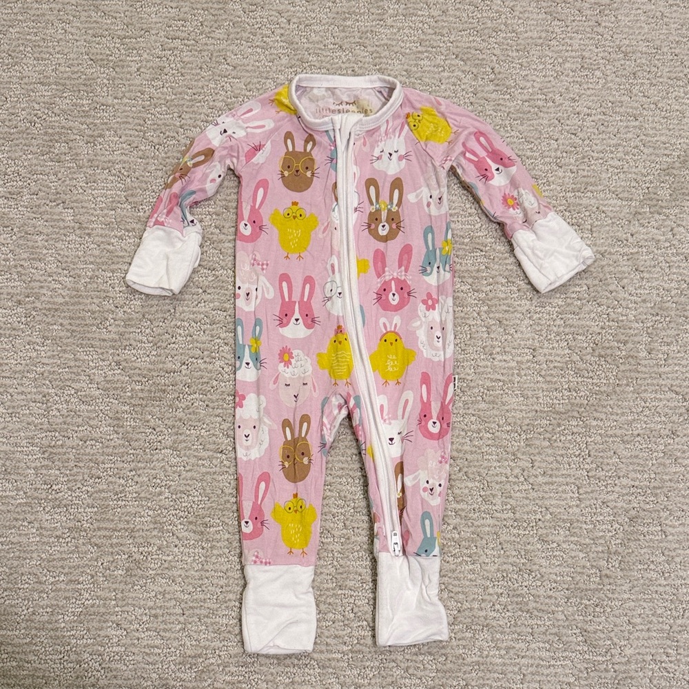 Little Sleepies Pink Pastel Parade Zippy